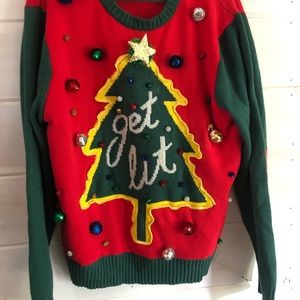 XL Christmas sweater! Lightup your sleigh